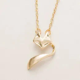 10pc Cute Animal Accessories Lovely Fox Tale Pendant Necklaces Long Chain Necklace for Women Kids Sailor Fashion Jewelry Lovers Necklace