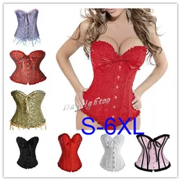 Sexy Wedding Corset Lingerie Bridal Corsets Body Shaper Boned Bustier Plus Size Waist Training Corsets lace up corset gothic XS-6XL Best quality