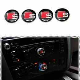 control panel knobs decorative stickers S Line Sline Badge Sticker interior refit the highlight special labeling for Audi