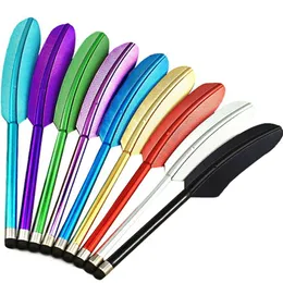 Partihandel -Den billigaste färgglada Legend Feather Stylus Pens Screen Touch Pen för IPad4 5 6 IPhone7 7Plus 6 6s 1000st