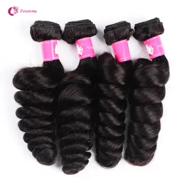 Discount 10bundles/lot 8A Virgin Brazilian Loose Wave Hair Weave 1B Natural Black Human Remy Hair Weft For Women
