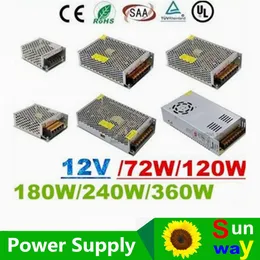 CE RoHS + 12 V 6A 10A 15A 20A 25A 30A LED Transformer LED 70W 120W 360W Zasilanie do pasków modułów LED