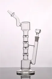 Schüssel mit zwei Funktionen, hohe Wabenstruktur, Perc-Hookah-Bong, 14 mm, Konzentrat, Bohrinsel, Perkolator, Glas, Wasserpfeifen, Shisha-Rauchzubehör