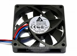 Delta AFB0712MD 7020 0.14A 12V 70 * 70 * 25 mm 7cm 3 Linje Silent Double Ball Fan