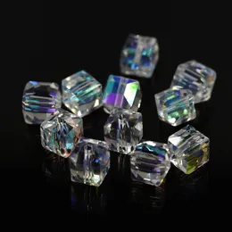 Atacado-Cristal Bicone Beads 4 MM (115 / LOTE) Tcheco Grânulos de Cristal Solto Facetada Grânulos De Vidro para Jóias DIY Brincos Colar Pulseiras