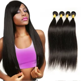 Elibes Virgin Indian Human Hair Queen Hair Products 10inch-28inch 4 wiązki 100 g / szt. Prosta fala