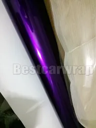 Premium Candy Gloss Midnight Purple Vinyl Wrap Car Wrap With Air Bubble Glossy Metallic Purple Candy Wrap Film Size1 52 20M 280U