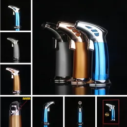 XXXL Torch Gas Butane Windproof Metal Jet Lighter Cigar BBQ Spray Flame Cigarette Lighters for smoking pipe Grinder Kitchen Tools