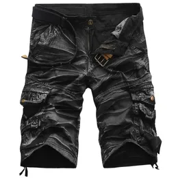 Partihandel-Ny 2016 Brand Mäns Casual Camouflage Loose Cargo Shorts Män Storstorlek Multi-Pocket Korta Byxor Overaller 8 Färger