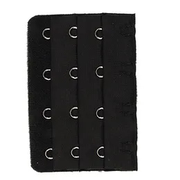 Wholesale-8 Pack 5 Pcs Black 4 Rows Hook and Eye Tape Bra Strap Extender