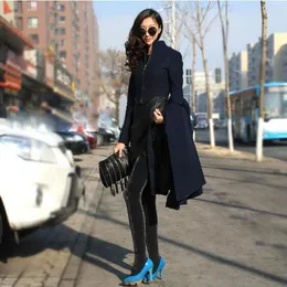 Women's Trench Coats Dong the Goddess of Cultivate Morality Posed Mop the Floor on Super Long Coat Collar Dress Dust Dress Coat Ems Gift