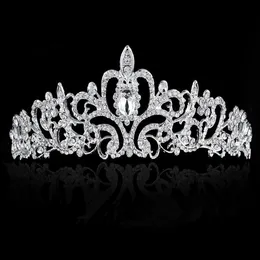 Bröllopshuvudbonad Brud Headdress Bröllops huvudbonad Hot Wedding High-Grade Diamant Ornament Bride Headdress Fashion Wedding Elegant Crown