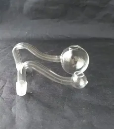 Duża 3,5 cm Średnica Przezroczysty Pot --glass Haisah Fajna Szklana Gongs - Oil Platform Szkło Bongs Szklany Rura do palenia - Vaporiz