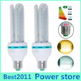 SMD 2835 LED-lampor U-formlampor E27 Bas Strong Light 85-265V Konstant Curren 12W Vit / varm vit energibesparing