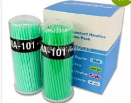 Partihandel-100pieces / Pack Lint Free Micro Brushes Eyelash Extension Tools Disposable False Eyelash Micro Brush Swab Applicators borstfri SH
