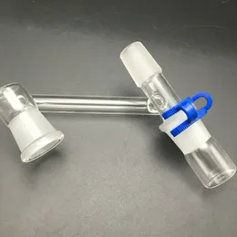 Accessori per fumatori Adattatore per recuperatore di vetro con clip Keck Dropdown Due giunti maschi 14mm 18mm drop down per tubi dell'acqua per fumatori Oil Rig