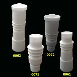 14mm &18mm Domeless Ceramic Nails with Male&Female Joint For 16mm/20mm E-nail Coil Domeless Nail Glass Bongs VS GR2 Titanium Nail