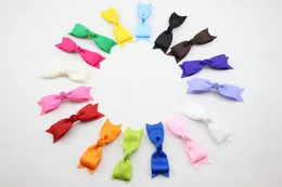 Yüksek kaliteli grogren kurdele saç timsah klibi HD3295 ile klipler çocuk saç aksesuarları bebek hairbows kız saç yay fiyonklar 3inch 20pcs