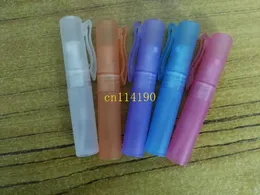 200pcs/lot Free Shipping 5ml 8ml 10ml plastic pen spray perfume bottles empty small perfume refillable atomizer bottle container