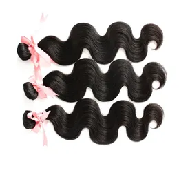 Greatemy 100% peruansk remy Hair Weave Wavy Body Wave Extensions 8 "~ 30" Obehandlat Human Hair Natural Färg Dysable 3pcs Drop Shipping