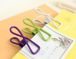 Factory Colorful Metal Binder Clips Paper Bag Clip Hanger Sealer Color Random 5.5 cm