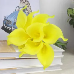 Nieuwe Collectie Kleuren 48p Latex Real Touch Artificial Simulation Flower Calla Lily Callas for Bridal Bouquet Centerpieces Woondecoratie