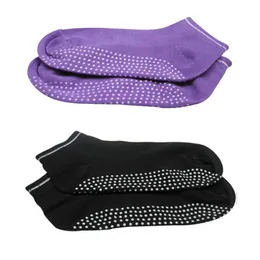 Partihandel-2016 Kvinnor Pilates Non Slip Grip Socks Cotton Dance Sport Massage Ankel Sock