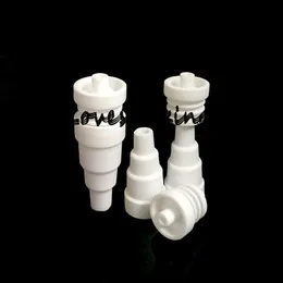 Chiodo senza cupola in ceramica 1 pz, vaporizzatore per unghie in ceramica 6 in 1 10mm 14mm 18mm Chiodi Banger senza cupola maschio femmina