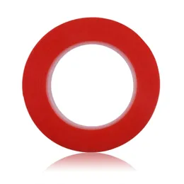 300PCS Red Color 2mm 3mm 5mm Double Side Adhesive Sticker Tape Fix For Cellphone Touch Screen LCD