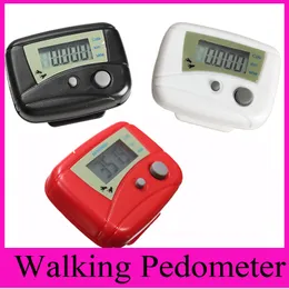 HOT SALE LCD Steg Pedometer gångavståndsklipp Kalori Kör digital Counter Passometer Miltifunktion utomhussportgåvor