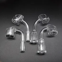 Kadın Erkek Ile 2mm Kalın Kuvars Banger Kuvars Tırnak 10mm 14mm 18mm Ortak 45 90 Derece Kubbesiz Kuvars Bangers Için Çivi Cam Bongs