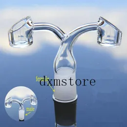 new fashion double-headed Bucket Titanium Nail 14mm&18mm female or male joint for Water Pipe Glass Quartz nail for free shipping