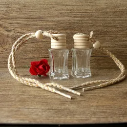 エッセンシャルオイルのための6mlの車の香水瓶のためのカースタイリングの自動飾りの芳香剤香水ペンダント吊りガラス瓶F20172530