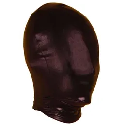 Adult Toys Men Women Leather GIMP Full Mask Hood Bondage Fetish Restraint Roleplay Cosplay #R501