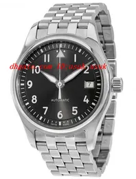 Piloto de pulso de luxo de alta qualidade Piloto automático Slate Black Dial Watch Unisex Relógio de 36mm relógios de relógio masculino