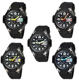 Moda Multi Funkcja Watch Odkryty Sport Wodoodporny Zegarek Cyfrowy LED Night Light Zegarki Zegarki Wrist