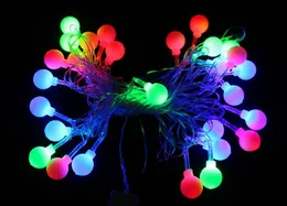 Semester LED-belysning Vattentät Färgglada Belysningssträngar Bells Snowflake Lights Party Festlig julevenemang Dekorativa Ljus 4,5m Present
