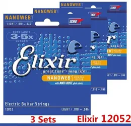 3Sets musical instruments .010-.046 NANOWEB 12052 Electric Guitar strings guitar parts