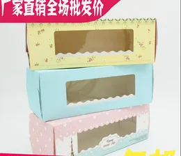 Nowy 27.5 * 11 * 10 cm Słodkie Wieża Eiffla Kwiaty 3 Style Cake Box Muffin Box Cookies Box Pudełko 100 sztuk / partia Darmowa Wysyłka