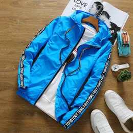 Spadek Kurtka Mężczyźni Letnie Kurtki Kurtki przeciwsłoneczne Wiatrówka Moda Hip Hop Marka Odzież Kobiety Mężczyźni Veste Homme Plus Size S-3XL