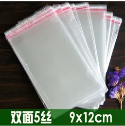 New Cellophane Bag (9x12cm) with self-adhesive seal for retail or wholesale + free shipping double