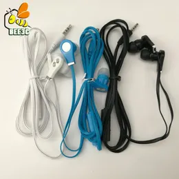 3.5mm in-ear Earphone Noodle Cable Earphones Super Bass Sports Wired Headsets For iPhone Samsung Galaxy all smartphone PC 300ps/lot