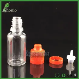 15mlボトルejuiceボトル子供用防止タンパー明らかなエリコンボトルプラスチックペットドロッパーボトル15mlの空のボトル