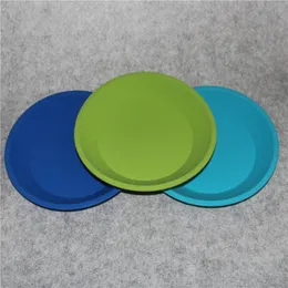 Kostenloser Versand Silikontablett Deep Dish Round Pan 8" freundlicher Antihaft-Silikonbehälter Konzentratöl BHO FDA Silikontablett