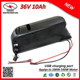 Seguro entrega rápida 540W bicicleta elétrica da bateria 36V 10Ah Lithium Ion Battery Pack usado em 18650 Li Ion celular com Dolphin caso