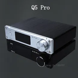 Freeshipping Q5 Pro高品質HIFI 2.0純粋なデジタルホームオーディオアンプの入力オプティカル/同軸/ USB /電源45W * 2リモコン