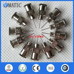 VMATIC ALL METAL TIPS 28g 1/4 tum Blunt rostfritt stål 12PCS Dispensing Needles Spray Neet Tips