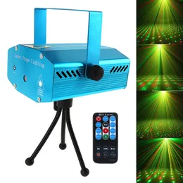Hot Koop Rood Mini RG Auto / Voice Xmas DJ Disco LED Laser Stage Light Projector met afstandsbediening