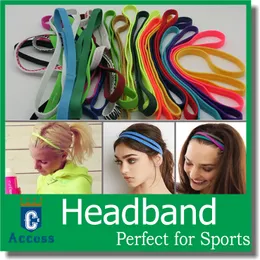 2019 Wholesale Elastic Headband Sports lot Softball Volleyball headband head wear free DHL 30 color