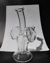 2016 Färgglada 6.5inches Mini Skurper Glas Bongs Återvinningsolja Rigar DAB Rig Bong Glas Vattenrör med 14.4mm Joint Gratis frakt